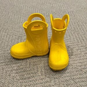 Toddler Croc Rain Boots Size C7 - Yellow